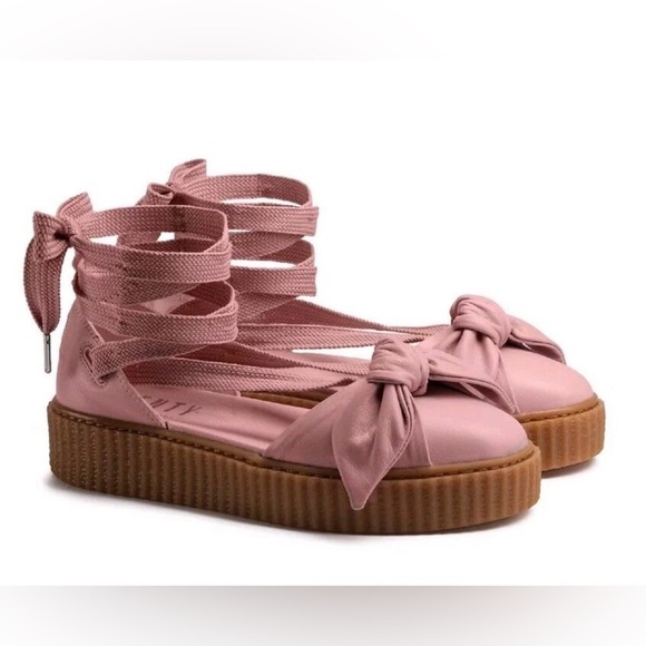 Puma Shoes - Fenty Puma By Rihanna Women Bow Creeper Sandal Pink Size 6.5